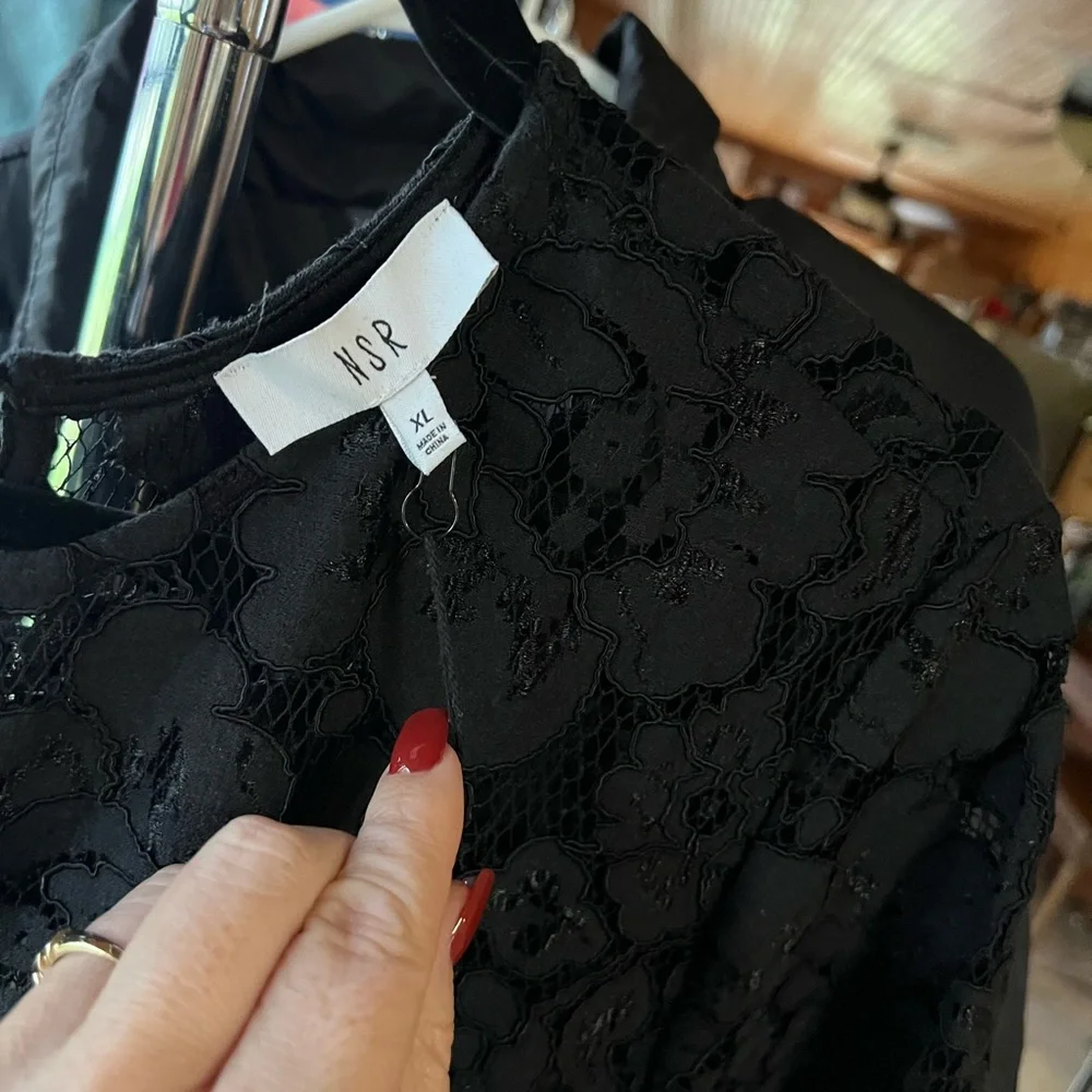 Nwt NSR black lace dress - Picture 2 of 5